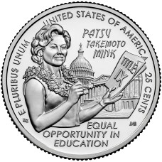 2024 US American Women Quarters Patsy Takemoto Mink Coin