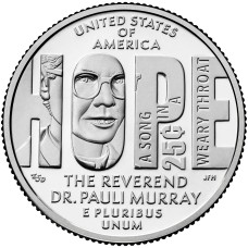 2024 US American Women Quarters Pauli Murray Coin