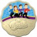 2021 30c - 30 Years of The Wiggles Coloured Scalloped Two Coin Set